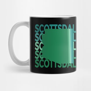 Scottsdale Arizona Green Repeat Mug